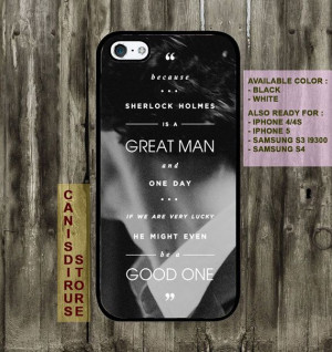 Sherlock holmes BBC quotes Case for iPhone 4 by CanisDirusStore, $15 ...