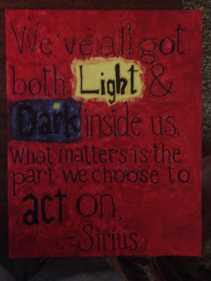 Sirius Black quote canvas