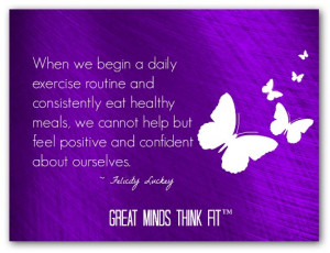 Think Thin Positive Affirmation: When I begin a daily exercise routine ...