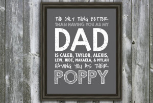 ... Quote - Wall Art - Customizable- Fathers Day Gift- Grandchildren's
