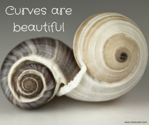 Beach Saying: Curves are beautiful