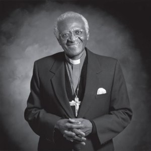 ... IN COURAGE. (Portrait of Bishop Desmond Tutu) www.paulinemedia.com