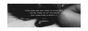 observant nomad | living with fear quote