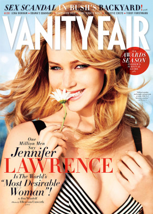 Jennifer Lawrence Covers February Vanity Fair Issue Flower Lovely