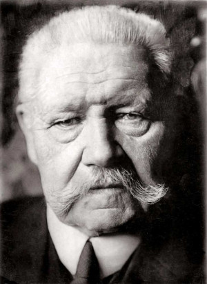 Death of Paul von Hindenburg, President of Weimar Republic in Germany ...