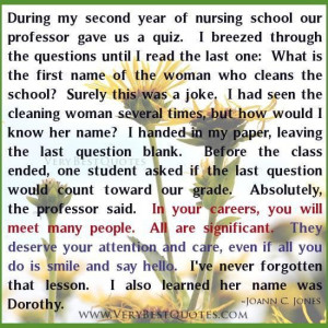 Kindness short story in your careers you will meet many people. all ...