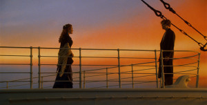 on: Rose (Kate Winslet) and Jack (Leonardo DiCaprio) meet on Titanic ...