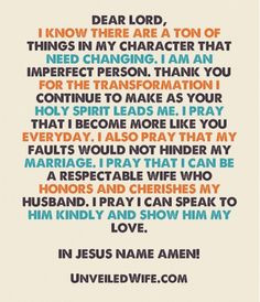 Wife http://unveiledwife.com/prayer-of-the-day-being-a-respectful-wife ...