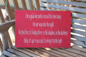 Song Quote Wood Sign, Dave Matthews Band Quote, Love Quote Sign via ...
