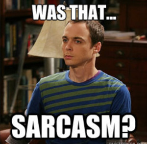sheldon sarcasm