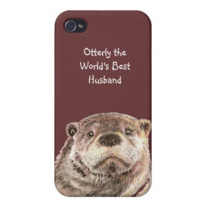 Otterly World's Best Husband Humour Quote iPhone 4/4S Case