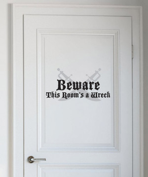 Belvedere Designs Black & Silver 'Beware' Wall Quote