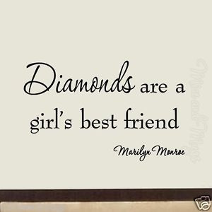 Diamonds-are-a-Girls-Best-Friend-Marilyn-Monroe-Wall-Decal-Quote-Girls ...