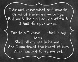 ... printables of famous quotes, poems, and Bible verses for the New Year