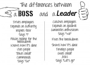 Boss Vs Leader
