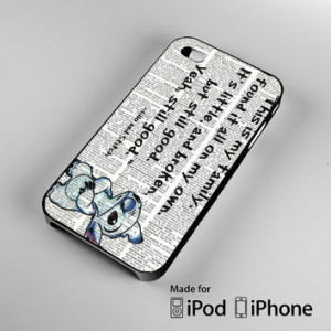Disney Lilo And Stitch Quote iPhone 4S 5S 5C 6 6Plus, iPod 4 5, LG G2 ...
