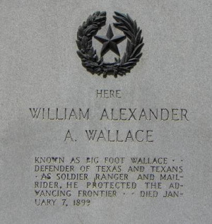 William Alexander A. Wallace Centennial Marker in Bigfoot, Texas