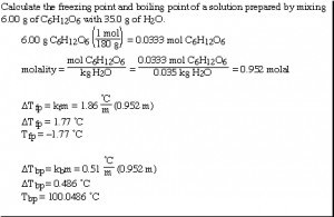 Water Freezing Point Depression Constant