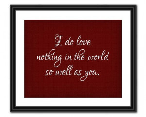 Love Quote Art Shakespeare 8x10 Instant by AllTheBestQuotes, $5.00