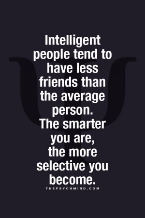 Intelligent people