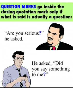 ... that should always be placed inside the closing quotation mark