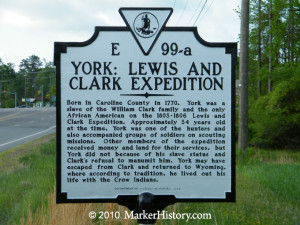 York: Lewis and Clark Expedition Marker, E-99-a