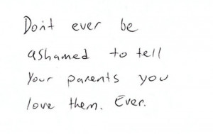 love, parents, quote