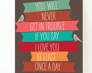 ... Poster Quote Ronald Reagan Quote Cute Whimsical Love Quote Print
