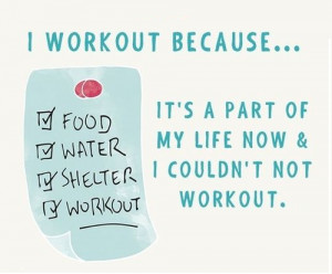 Workout Because - Fitness Quote - InspireMyWorkout