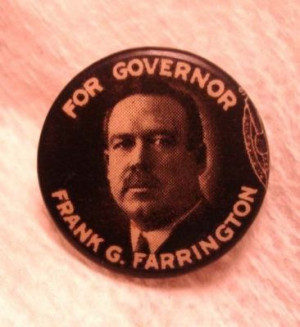 Frank Farrington For Governor of Maine Picture Pin Completed