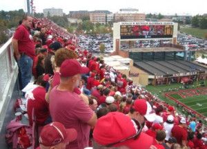 bought my tickets via StubHub. We sat in Section 502, and I guess ...