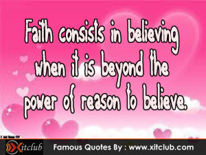 You Are Currently Browsing 15 Most Famous Faith Quotes