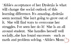 To younger-self & all dyslexic children: When you become an advocate ...