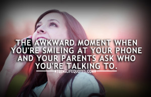 The Awkward Moment When You’re Smiling At Your Phone And Your ...