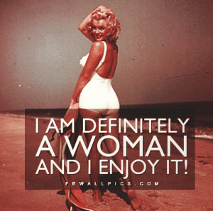 Marilyn Monroe Definitely A Woman Quote Picture