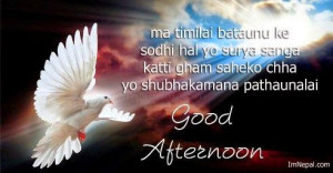Good Afternoon SMS in Nepalese Language