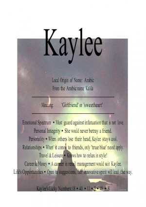 Hey look its me for once I can find my name on something!! ~ Kaylee♥