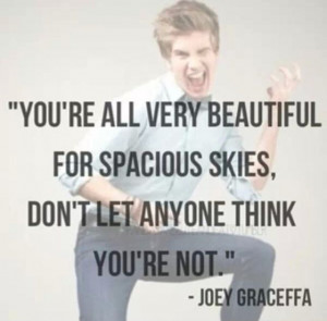 Joey graceffa roar YouTube blogger vlogger quote verse beautiful gay ...