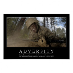 Adversity: Inspirational Quote Print