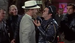 ... faces off against Harvey Lembeck's classic character Eric Von Zipper