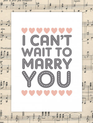 can't wait to marry you card