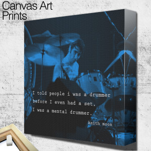 Who Keith Moon quote square wall art