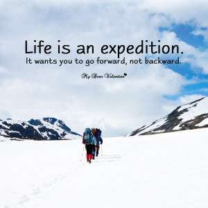 Life Picture Quotes - Life is an expedition
