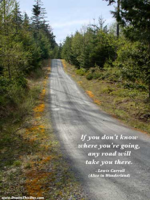 If you don't know where you're going ,