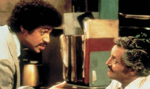 Still of Ron Glass and Hal Linden in Barney Miller (1974)