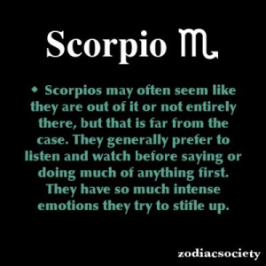Scorpio Zodiac Facts not sure about the quiet part lol but intense ...
