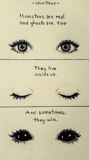 drawing eyes quotes creepy Sketch monster ghost Stephen King pencil ...