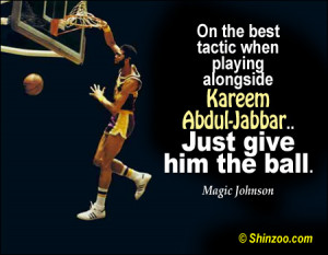 On the best tactic when playing alongside Kareem Abdul-Jabbar- Just ...