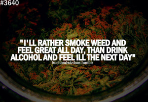 drunk quotes weed kush alcohol kushandwizdom weed quotes mairjuana ...