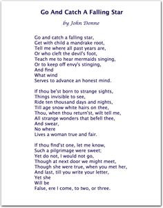 John Donne. Great poem, and it reminds me: HOWLS MOVING CASTLE More